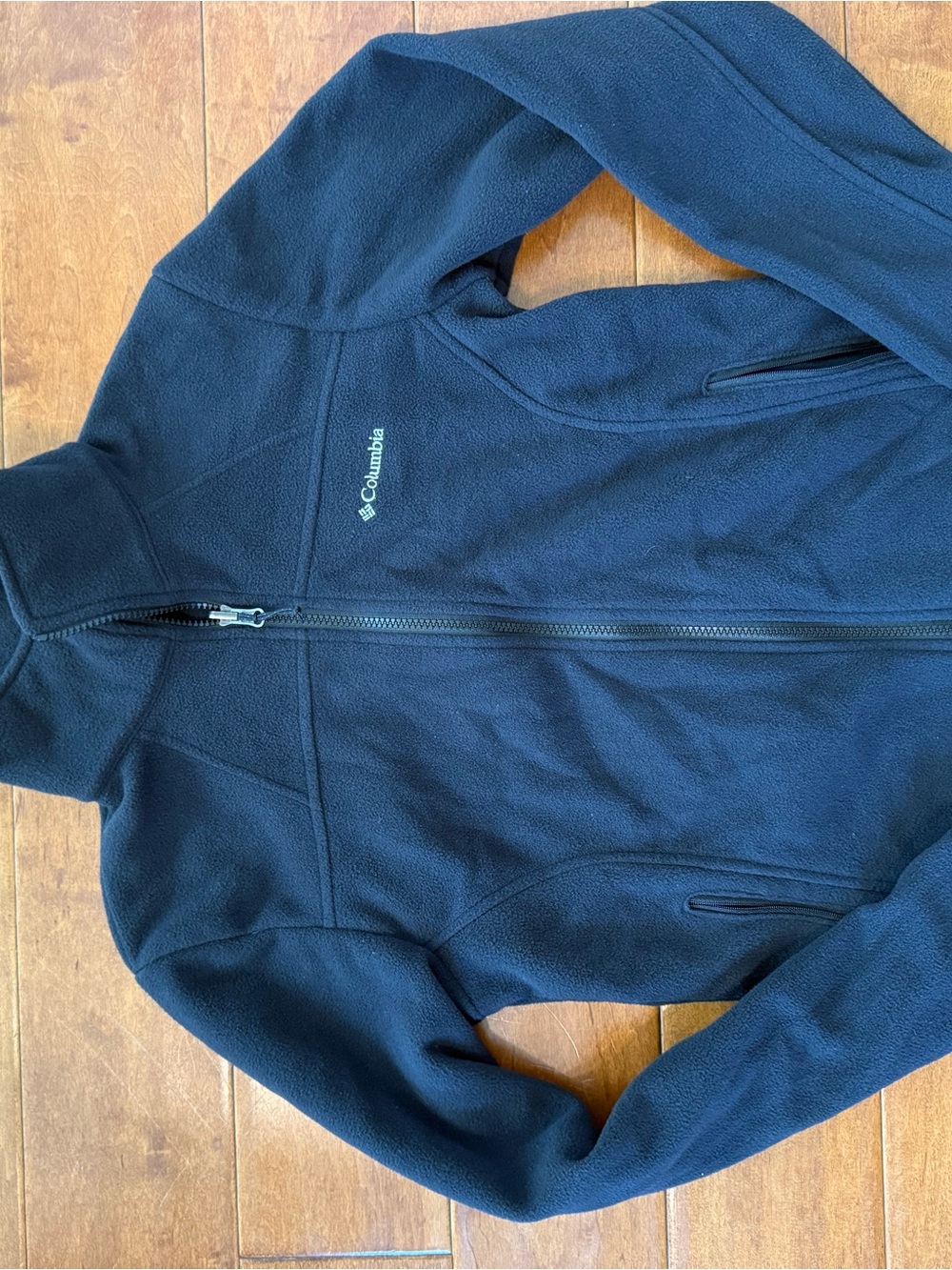 Women’s Size Small Columbia Black Full-Zip Fleece Jacket Excellent Condition